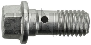 Hollow screw Brake caliper - Brake hose 4345591 (1043257) - Saab 9-3 (-2003), 9-5 (-2010), 900 (1994-) - hollow screw brake caliper  brake hose hollow screw brake caliper brake hose Own-label      axle brake caliper front hose seal without