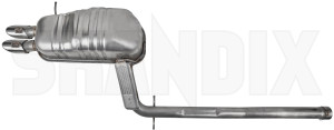 Rear Silencer 31201879 (1043314) - Volvo XC90 (-2014) - end silencer rear silencer Genuine chromed cover double double  doubleexhaust doublepipeexhaust doublepipes except executive for model rolled sport tailpipe with