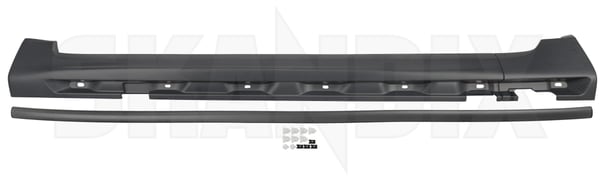 Side Skirt left 39882946 (1043342) - Volvo V70 (2008-) - Keywords: side skirt left trim moulding sill plate trim moulding sill plate Genuine addon add on be kit left material painted to with
