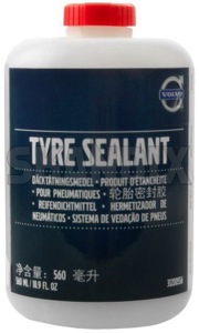 Tyre sealant 560 ml 31200556 (1043595) - Volvo C30, C70 (2006-), S40, V50 (2004-), S60 (-2009), S60 CC (-2018), S60, V60 (2011-2018), S80 (2007-), S80 (-2006), S90, V90 (2017-), V40 (2013-), V40 CC, V60 CC (-2018), V70 P26, XC70 (2001-2007), V70, XC70 (2008-), V90 CC, XC40/EX40, XC60 (2018-), XC60 (-2017), XC90 (2016-), XC90 (-2014) - breakdown kit flat tyre instant sealer puncture sealer sealer tire tire mobility system tyre sealant 560 ml Genuine 560 560ml ml