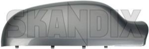 Cover cap, Outside mirror right artic dawn metallic 39971209 (1043618) - Volvo S60 (-2009), S80 (-2006), V70 P26 (2001-2007) - cover cap outside mirror right artic dawn metallic mirrorblinds mirrorcovers Genuine 444 artic dawn electronically foldable metallic painted right