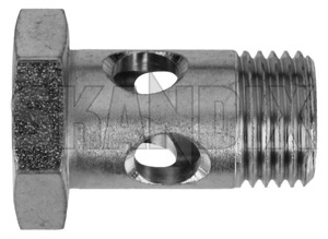 Hollow screw 90500651 (1043676) - Saab 9-5 (-2010), 900 (1994-), 9000 - hollow screw Genuine breathing crankcase housing oilcooler thermostat