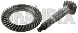 Pinion and crown wheel, Differential 4,1:1 661517 (1044087) - Volvo 120 130, P1800, PV - 1800e bevel gear p1800e pinion and crown wheel differential 4 1 1 pinion and crown wheel differential 411 Own-label 4,1 411 4 1 1 axle m27 rearaxle rearaxledifferential spicer spiceraxle spicerdifferential spicerrearaxle spicerrearaxledifferential system