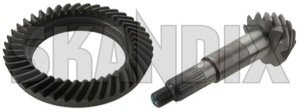 Pinion and crown wheel, Differential 3,90:1 274206 (1044151) - Volvo 120, 130, 220, 140, 164, 200, 700, P1800, P1800ES - 1800e bevel gear p1800e pinion and crown wheel differential 3 90 1 pinion and crown wheel differential 3901 Own-label 3,90 3901 3 90 1 axle m1030 m30 rearaxle rearaxledifferential spicer spiceraxle spicerdifferential spicerrearaxle spicerrearaxledifferential system