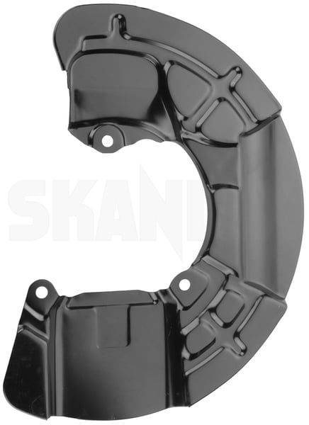 Splash panel, Brake disc right Front axle 8683650 (1044315) - Volvo XC90 (-2014) - Keywords: backing plate brake rotor brakerotors dust shields rotors splash guard splash panel brake disc right front axle Genuine 17 17inch 336 336mm axle front inch mm right