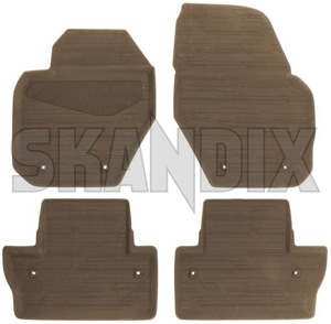 Floor accessory mats Rubber brown consists of 4 pieces 39828880 (1044555) - Volvo S60 (2011-2018), V60 (2011-2018) - floor accessory mats rubber brown consists of 4 pieces Genuine 3x1x 4 bowl brown consists drive for four hand kx1x left lefthand left hand lefthanddrive lhd mat of pieces rubber vehicles