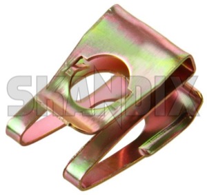 Clip, Radiator grill 1202302 (1045072) - Volvo 200 - clip radiator grill grille Genuine clamp sheet spring steel