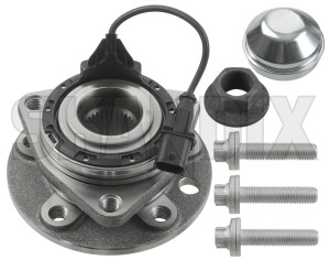 Wheel bearing Front axle Rear axle fits left and right 93186387 (1045333) - Saab 9-3 (2003-), 9-3X - wheel bearing front axle rear axle fits left and right Own-label and axle bearing bolts fits for front left nut raddrehzahl radsensor rear right sensor sensor sensor  speed stub wheel with