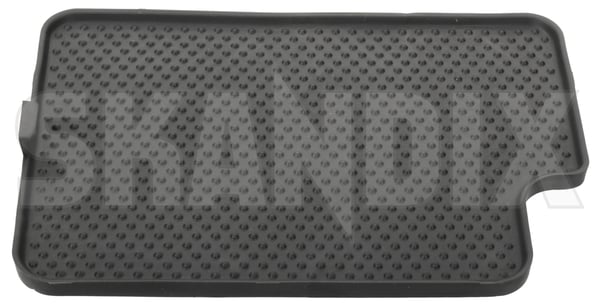 Rubber mat, Shelf tunnel console 3rd seat row 8665778 (1045747) - Volvo XC90 (-2014) - Keywords: basket depot inlay liner mats pads rubber mat shelf tunnel console 3rd seat row Genuine 3rd console row seat third tunnel