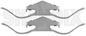 Accessory kit, Brake pads Front axle 93172176 (1045816) - Saab 9-3 (2003-) - accessory kit brake pads front axle Own-label 15 15inch 285 285mm axle front inch mm