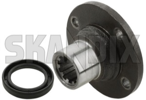 Drive flange Transmission outlet with Oilseal Exchange part 87614 (1045948) - Volvo 120, 130, 220, P1800, PV, PV, P210 - 1800e companion flange drive flange transmission outlet with oilseal exchange part p1800e pinion yoke Genuine disc exchange oilseal outlet part transmission with