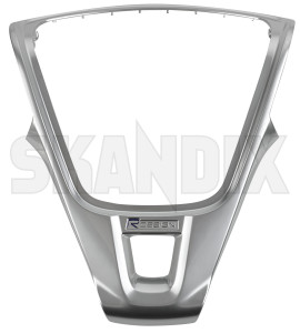 SKANDIX Shop Volvo Ersatzteile: Abdeckung, Lenkrad 3-Speichen R-Design  chrom seidenmatt 31390458 (1046046)