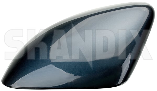 Cover cap, Outside mirror left barents blue pearl 39998689 (1046150) - Volvo S40, V50 (2004-) - Keywords: cover cap outside mirror left barents blue pearl mirrorblinds mirrorcovers Genuine 466 barents blue left painted pearl