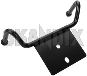 Bracket, Exhaust Rear silencer 32021868 (1046472) - Saab 9-3 (2003-) - bracket exhaust rear silencer hangers holders holding brackets mountings mounts silencermounts Genuine exhaust for pipes rear silencer two vehicles with