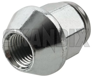 Wheel nut silver 284696 (1046487) - Volvo 300 - wheel nut silver Own-label 19 alloy for light rims silver steel