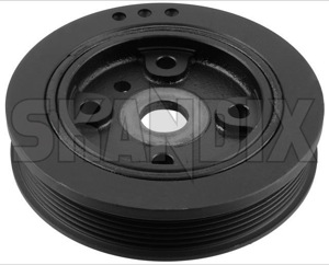 Belt pulley, Crankshaft 31104839 (1046658) - Volvo C70 (-2005), S40, V40 (-2004), S60 (-2009), S70, V70 (-2000), S80 (-2006), V70 P26, XC70 (2001-2007) - belt pulley crankshaft Own-label dampener vibration with
