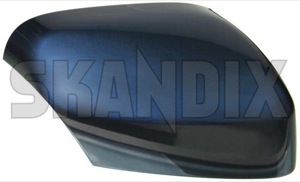 Cover cap, Outside mirror right barents blue pearl 39896571 (1047101) - Volvo XC70 (2001-2007), XC70 (2008-), XC90 (-2014) - cover cap outside mirror right barents blue pearl mirrorblinds mirrorcovers Genuine 466 barents blue painted pearl right
