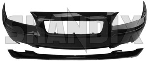 Bumper cover front painted black saphire 39998844 (1047144) - Volvo V70 P26 (2001-2007) - bumper cover front painted black saphire Genuine 452 black cleaning colour for front headlamp matched matching molding moulding painted saphire spoiler system trim vehicles with without