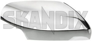 Cover cap, Outside mirror right chrome  (1047520) - Volvo C70 (2006-), S40, V50 (2004-) - cover cap outside mirror right chrome mirrorblinds mirrorcovers Own-label chrome right