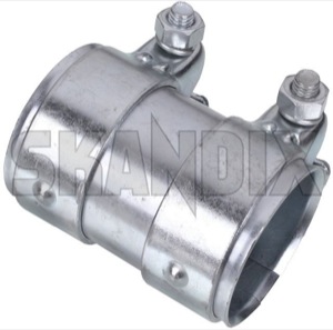 SKANDIX Shop Universal parts: Pipe connector, Exhaust system Double clamp  38 mm 95 mm Steel (1047876)