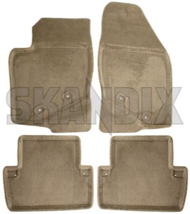SKANDIX Shop Volvo Ersatzteile: Fußmattensatz Textil oak bestehend aus 4  Stück 39967699 (1047957)