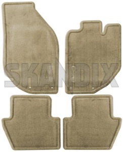 Floor accessory mats Velours beige consists of 4 pieces 9184588 (1047971) - Volvo C70 (-2005) - floor accessory mats velours beige consists of 4 pieces Genuine 4 beige consists drive for four hand left lefthand left hand lefthanddrive lhd of pieces vehicles velours