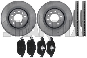 Brake disc Front axle internally vented Kit for both sides  (1048077) - Saab 9-3 (2003-) - brake disc front axle internally vented kit for both sides brake rotor brakerotors rotors Genuine 16 16inch 302 302mm ab axle both brake drivers for front inch internally kit left mm pads passengers right side sides vented with