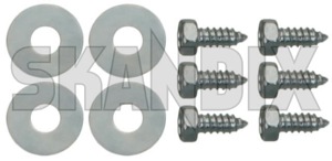 Screw kit, Mud flap rear for both sides  (1048146) - Volvo P1800, P1800ES - 1800e p1800e screw kit mud flap rear for both sides Own-label both drivers for kit left passengers rear right side sides