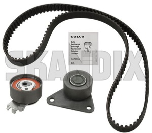 Timing belt kit 30758261 (1048505) - Volvo C70 (-2005), S40, V40 (-2004), S60 (-2009), S70, V70 (-2000), S80 (-2006), V70 P26 (2001-2007), V70 XC (-2000), XC70 (2001-2007), XC90 (-2014) - timing belt kit Genuine belt idler pulley sticker toothed with