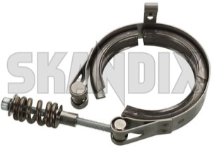 Pipe clamp, exhaust system 31319192 (1048744) - Volvo C30, C70 (2006-), S40, V50 (2004-), S60 CC (-2018), S60, V60 (2011-2018), S80 (2007-), V40 (2013-), V40 CC, V60 CC (-2018), V70, XC70 (2008-), XC60 (-2017) - pipe clamp exhaust system Own-label catalytic charger converter profile turbo v vbandclamp v band clamp vprofile
