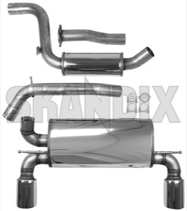 Sports silencer set Stainless steel from Catalytic converter Duplex (1 left/1 right)  (1048847) - Volvo C30 - sports silencer set stainless steel from catalytic converter duplex 1 left 1 right  sports silencer set stainless steel from catalytic converter duplex 1 left1 right simons Simons abe  abe  1  1 100 100100 100 100 100 100100mm 100 100mm 2,5 25 2 5 2,5 25inch 2 5inch 63,5 635 63 5 63,5 635mm 63 5mm addon add on catalytic certificate certification compulsory converter duplex exhaust for from general inch left1 left 1 material mm pipes registration right right  roadworthy stainless steel two vehicles with without