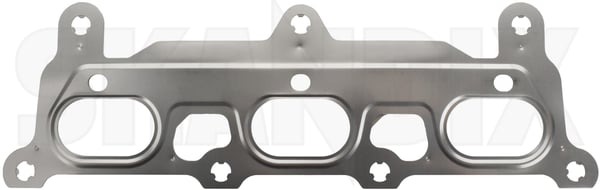 Gasket, Exhaust manifold 12565956 (1049357) - Saab 9-3 (2003-), 9-5 (2010-) - Keywords: gasket exhaust manifold packning seal Own-label      cylinderhead exhaust manifold