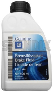 SKANDIX Shop Universal parts: Brake fluid 0,5 l DOT 4+ 93160363 (1049407)