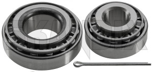Wheel bearing Front axle fits left and right 273160 (1049428) - Volvo 120, 130, 220, P1800, P1800ES, P210, P445, PV - 1800e p1800e wheel bearing front axle fits left and right volvo oe supplier Volvo OE supplier and axle fits front left pin right seal splint with without