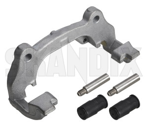Carrier, Brake caliper fits left and right 93172172 (1049558) - Saab 9-3 (2003-) - brake caliper bracket brakecalipercarrier carrier bracket carrier brake caliper fits left and right mounting bracket Genuine 16 16inch 302 302mm and axle fits front inch left mm right