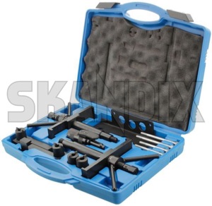Locking tool for Camshaft retaining for Crankshaft retaining for Rocker cover fitting  (1049878) - Volvo 850, 900, C30, C70 (2006-), C70 (-2005), S40, V40 (-2004), S40, V50 (2004-), S60 (-2009), S70, V70, V70XC (-2000), S80 (2007-), S80 (-2006), S90, V90 (-1998), V70 P26, XC70 (2001-2007), V70, XC70 (2008-), XC90 (-2014) - locking tool for camshaft retaining for crankshaft retaining for rocker cover fitting retaining tool Own-label camshaft cover crankshaft fitting for retaining rocker