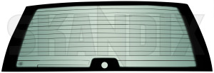 Rear window 9126186 (1049967) - Volvo 700, 900, V90 (-1998) - rear window Own-label brake for light third vehicles without