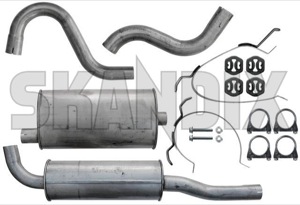 Exhaust system, Stainless steel from Catalytic converter  (1050230) - Volvo 700 - exhaust system stainless steel from catalytic converter ferrita Ferrita abe  abe  6 addon add on axle catalytic certification compulsory converter for from general guarantee material registration rigid round single single  stainless steel vehicles with without years