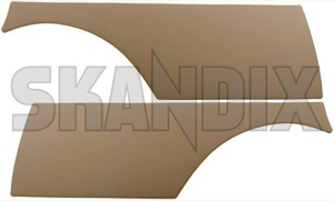 Interior, lining trunk brown Kit for both sides  (1050299) - Volvo 220 - interior lining trunk brown kit for both sides load compartment lining side panels trunk covers trunk linings Own-label 501 230 501230 501 230 both brown drivers for kit left passengers right side sides