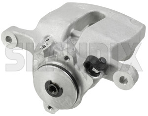 Brake caliper Rear axle left Aluminium 36001382 (1050304) - Volvo S60 (2011-2018), S60 CC (-2018), S80 (2007-), V60 (2011-2018), V60 CC (-2018), V70, XC70 (2008-), XC60 (-2017) - brake caliper rear axle left aluminium Own-label aluminium axle control electric handbrake left non operation rear solid vented with without