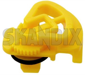 Spacer, glazing Windscreen lower yellow 30874958 (1050305) - Volvo S40, V40 (-2004) - distance piece front window spacer glazing windscreen lower yellow windscreen Genuine frontscreens lower windscreen windscreens windshields yellow