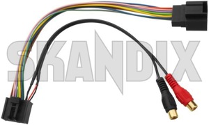 Adapter harness Radio AUX Adapter external audio source  (1050387) - Saab 9-3 (-2003), 9-3 (2003-), 9-5 (-2010) - adapter harness radio aux adapter external audio source Own-label female  female  adapter audio aux cinch connector external radio source