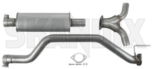 Front silencer 32021853 (1050416) - Saab 9-3 (2003-) - front silencer Genuine awd without
