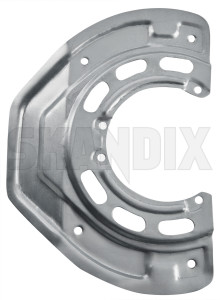 Splash panel, Brake disc fits left and right Front axle 4545422 (1050772) - Saab 9-3 (-2003), 900 (1994-) - backing plate brake rotor brakerotors dust shields rotors splash guard splash panel brake disc fits left and right front axle Own-label and axle except fits for front left model right viggen