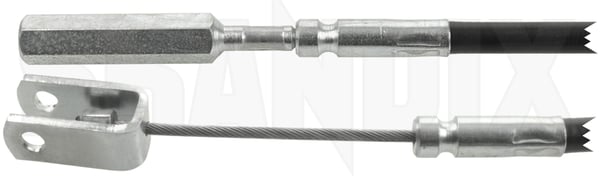 Cable, Park brake front Section 87803 (1050995) - Volvo PV - Keywords: brake cables cable park brake front section hand brake handbrake handbrake cable parking brake Own-label front section