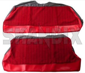 Upholstery Rear seat Seat surface Back rest red Kit  (1051040) - Volvo PV - upholstery rear seat seat surface back rest red kit Own-label 45 223 45223 45 223 back backrest backseats bench cushion fond kit lower rear rearbench rearseats red rest seat seatback seats surface upper