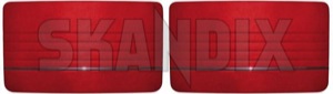 Interior door panel Driver side Passengers side red Kit for both sides  (1051041) - Volvo PV - covering covers door cards interior door panel driver side passengers side red kit for both sides upholstery Own-label 45 223 45223 45 223 both driver drivers for kit left passengers red right side sides