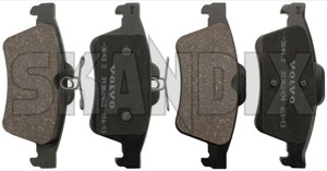 Brake pad set Rear axle 31341324 (1051112) - Volvo V40 (2013-) - brake pad set rear axle Genuine axle rear rk08