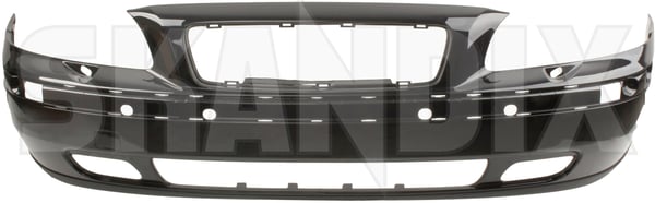 Bumper cover front painted black saphire metallic 39968350 (1051166) - Volvo V70 P26 (2001-2007) - Keywords: bumper cover front painted black saphire metallic front bumper skirts Genuine 346 452 black cleaning foglights for front headlamp metallic painted saphire system vehicles with