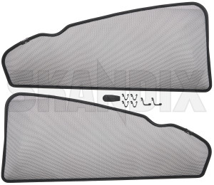 Window blinds Side window, door rear Kit for both sides 31399201 (1051252) - Volvo S60 (2011-2018), S60 CC (-2018) - roller blinds window blinds side window door rear kit for both sides Genuine both cover cover  door drivers except for inscription kit left model moulded passengers rear right side sides window window 